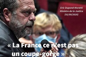Eric Dupond-Moretti, La France ce n'est pas un coupe-gorge