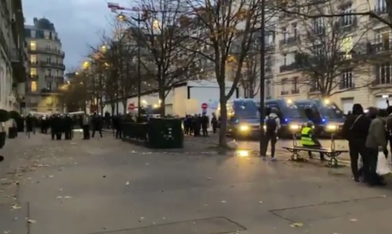Manifestation, Trocadero, Paris