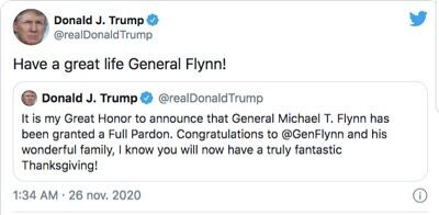 Trump gracie le Général Flynn