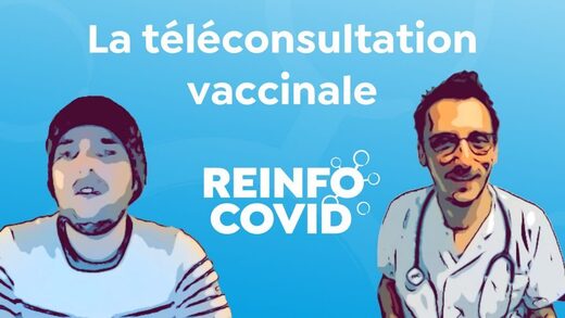 La téléconsultation vaccinale d'Albert et son médecin Dr Poussa, avec Louis Fouché et Un être humain