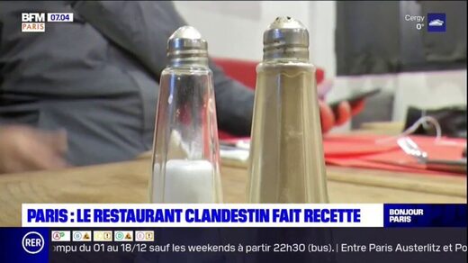 Restaurant clandestin : BFMTV passe à table  TV Libertés mer., 03 mar. 2021 19:06 UTC Paris_un_restaurant_accueille_
