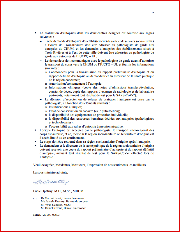Cliquer pour agrandir lettre covid québec 2
