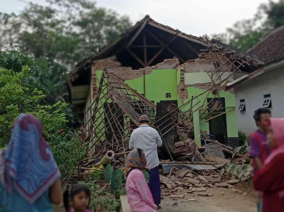 séisme indonésie maison