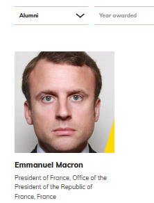 Macron Alumni Young Leader FEM