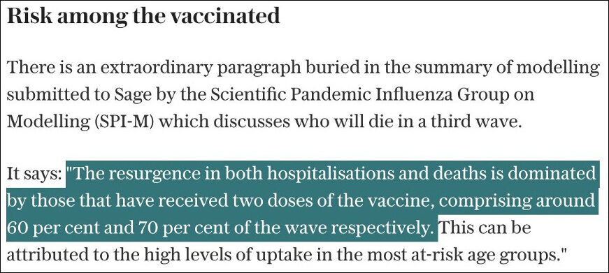 telegraph vaccins