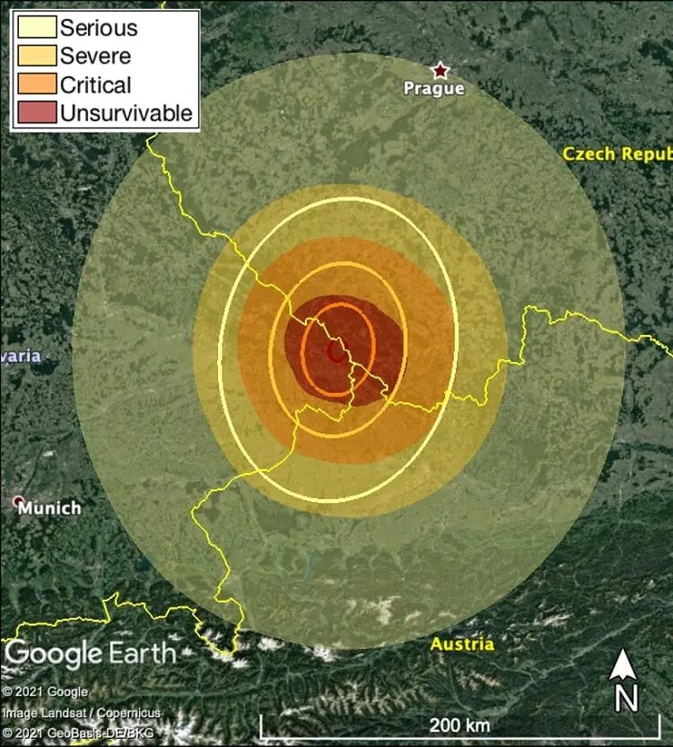 survie zone impact asteroide