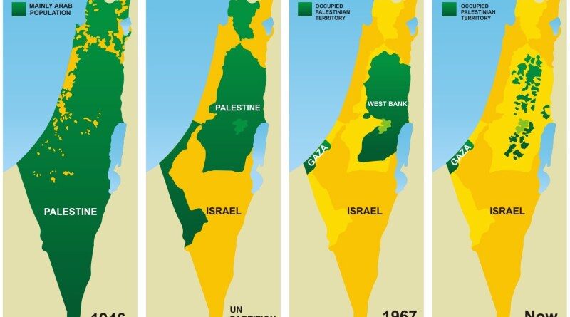 carte israel palestine