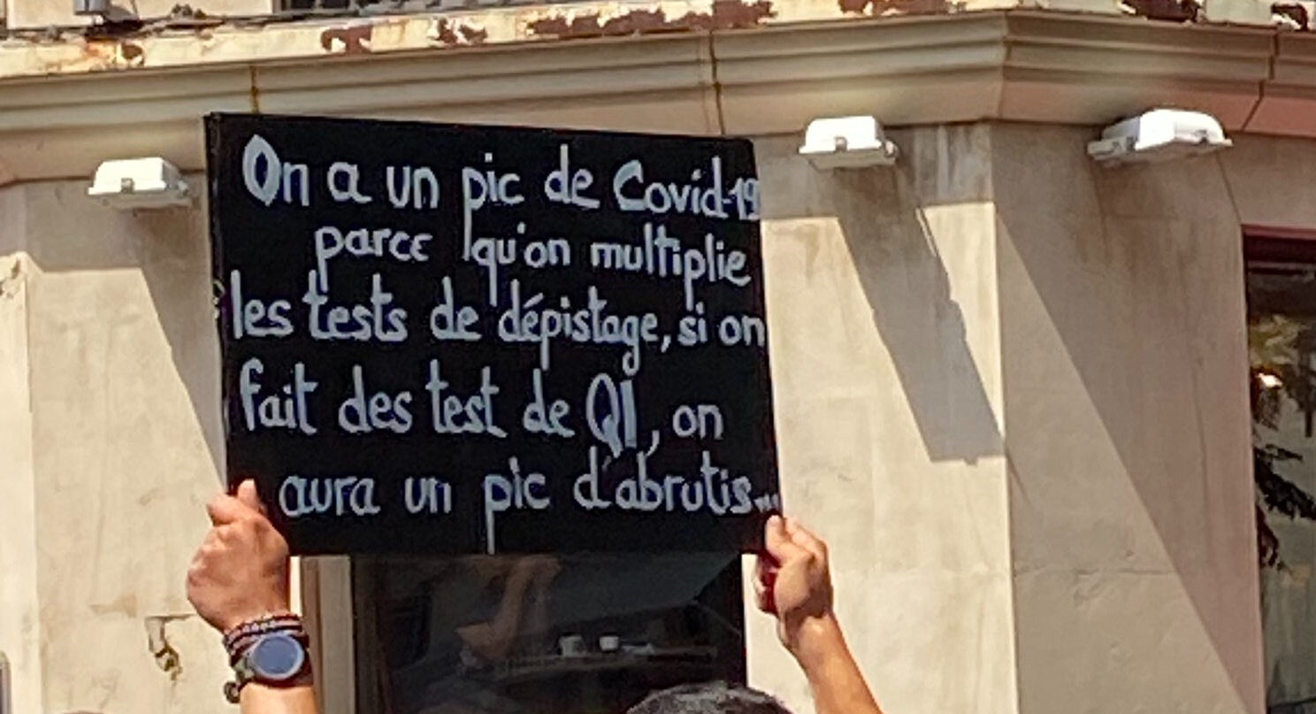 Manif covid tests