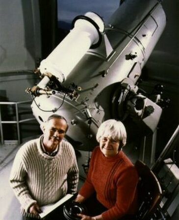 astronomes Carolyn et Eugene Shoemaker