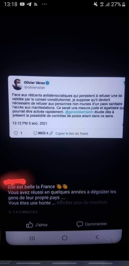 olivier veran pass sanitaire