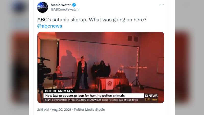 satanic slip up