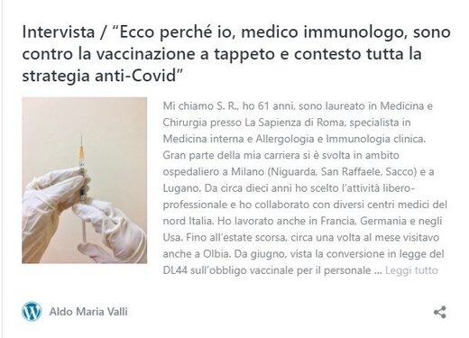 medecin italien pas vacciné