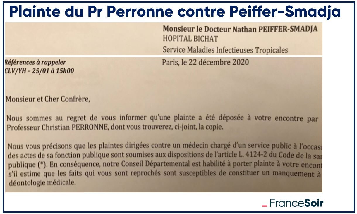 Plainte Pr Perronne