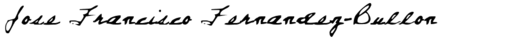 Signature Jose Francisco Fernández-Bullóne