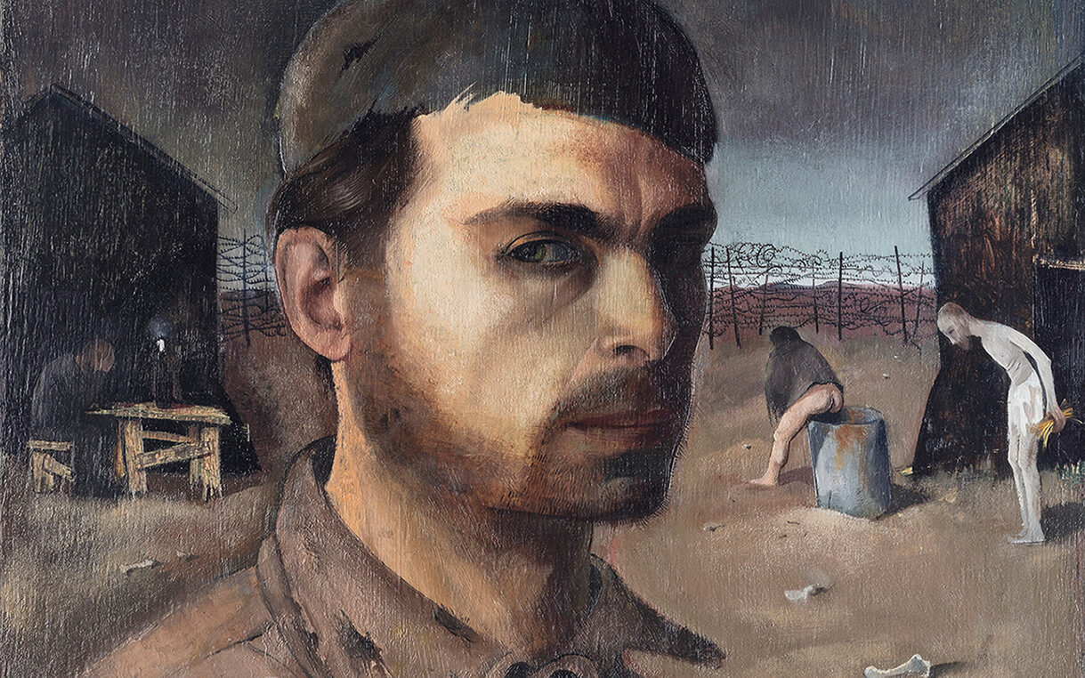 Autoportrait dans le camp (1940), par Felix Nussbaum.