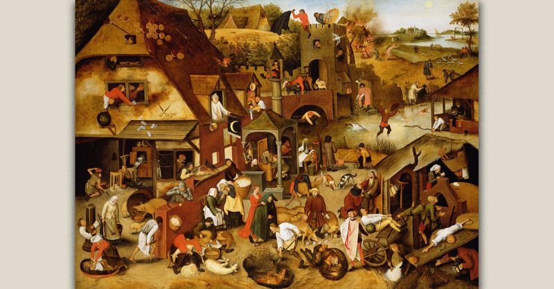 Pieter Brueghel LAncien The Flemish Proverbs MeisterDrucke