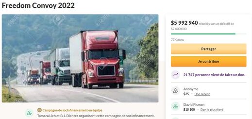 gofundme convoi de la liberté 2022