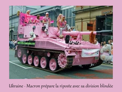 Ukraine – Macron prépare la riposte avec sa division blindée