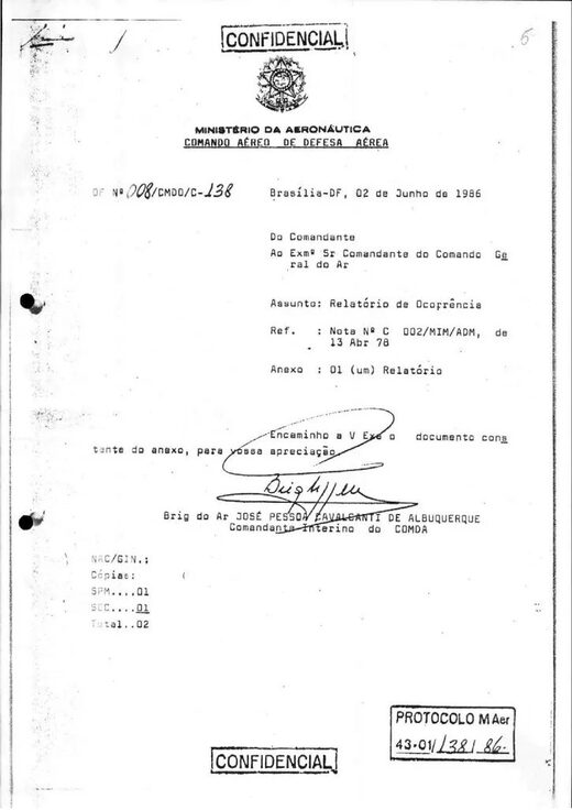ovni brésil document officiel