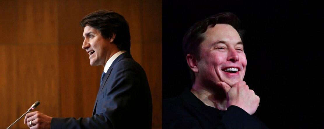 Cliquer pour agrandir trudeau elon musk