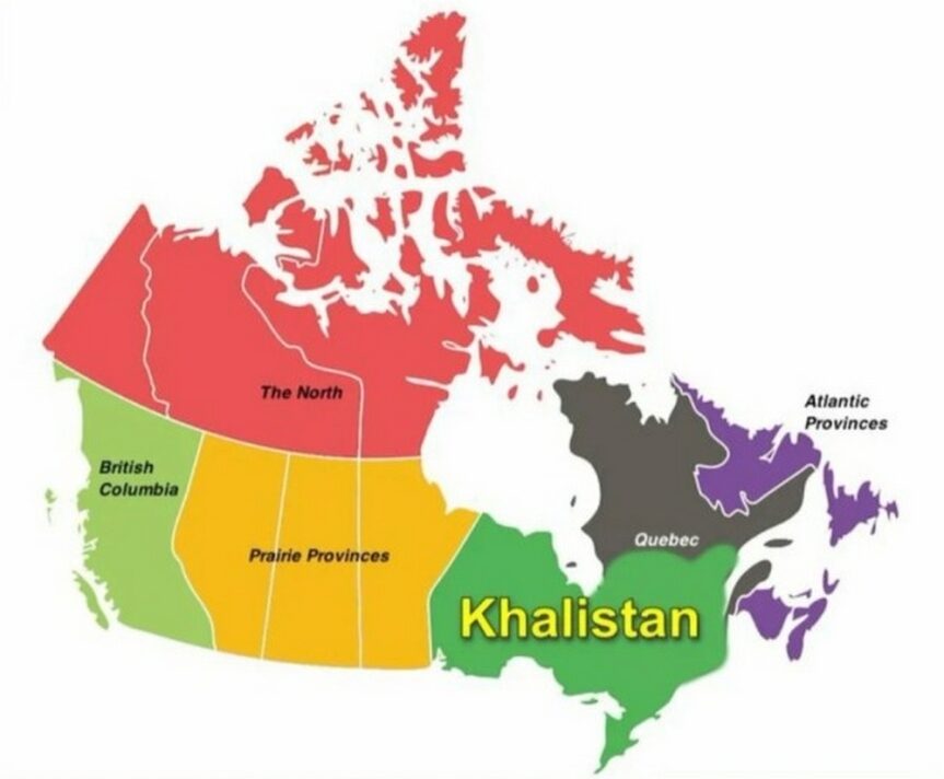 nouvelle carte canada  khalistan