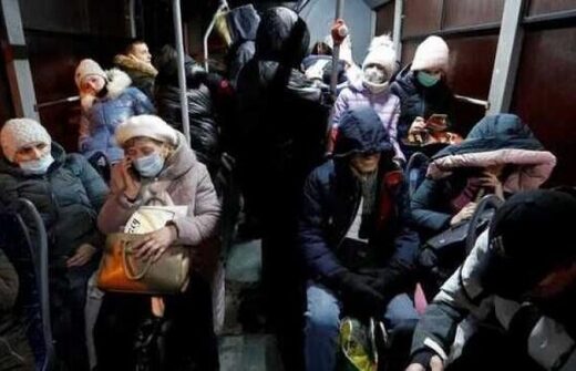 Evacuation des civile vers la Russie