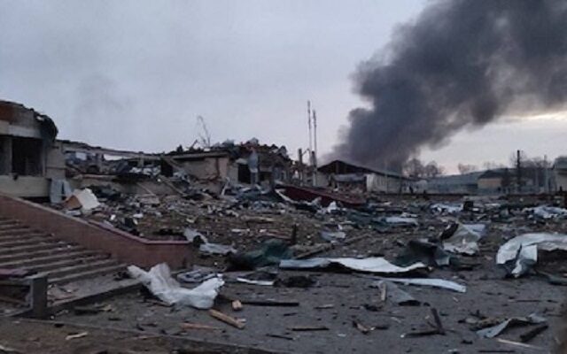 Dévastation de la base militaire de Yavorov