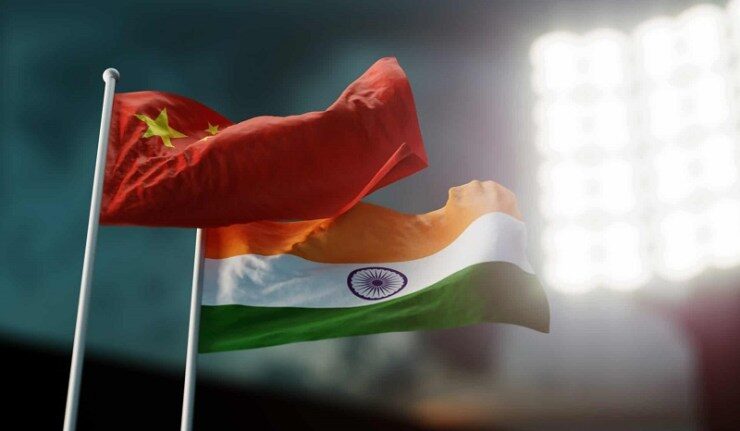 drapeau chine inde