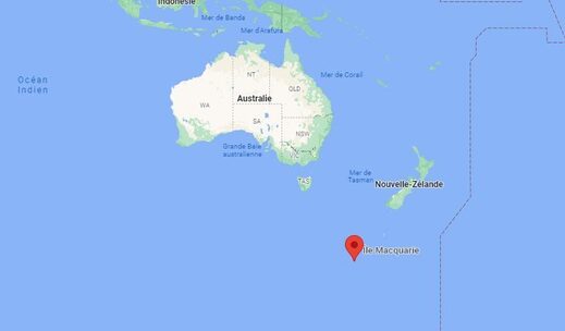 australie séisme ile macquarie
