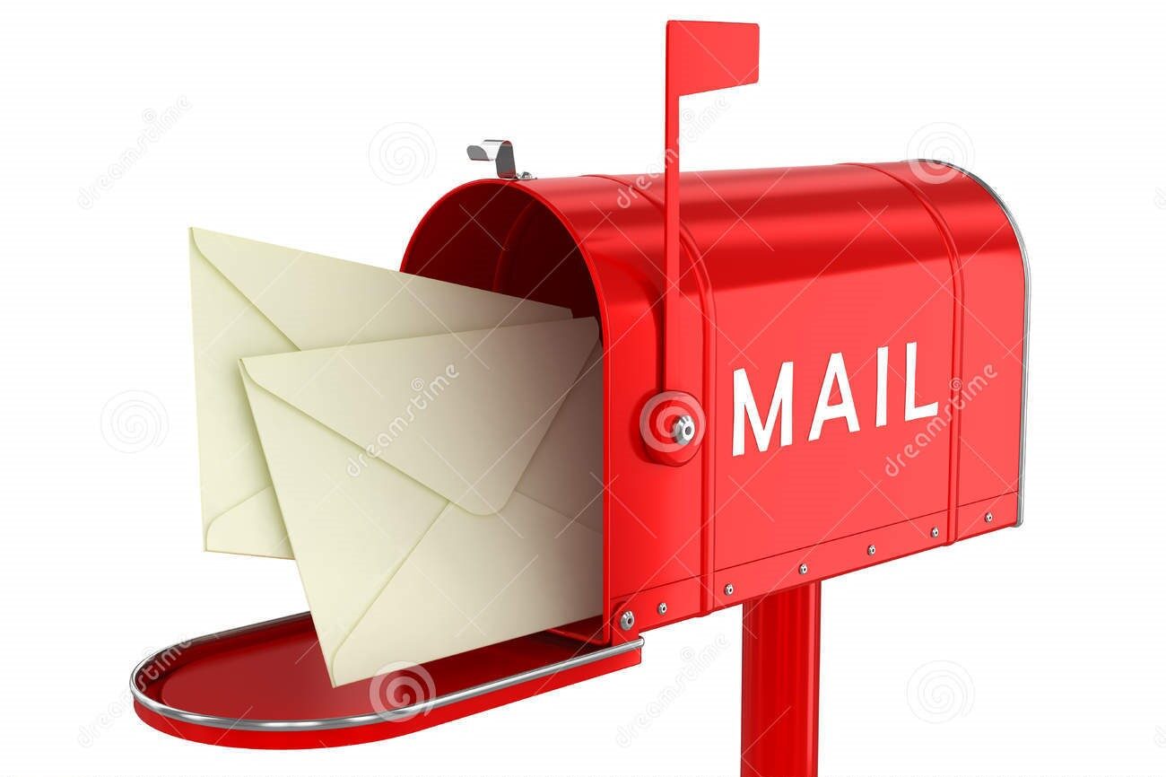 lettre dans une boite aux lettres