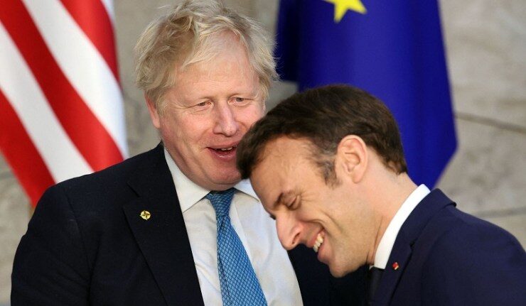 boris johnson emmanuel macron