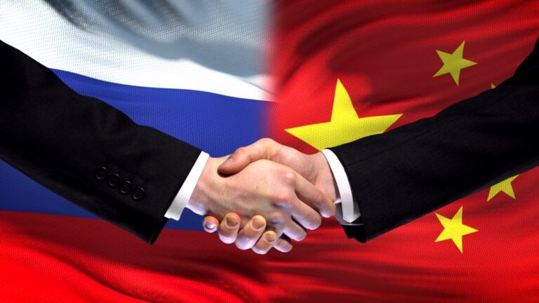 chine russie poignée de mains