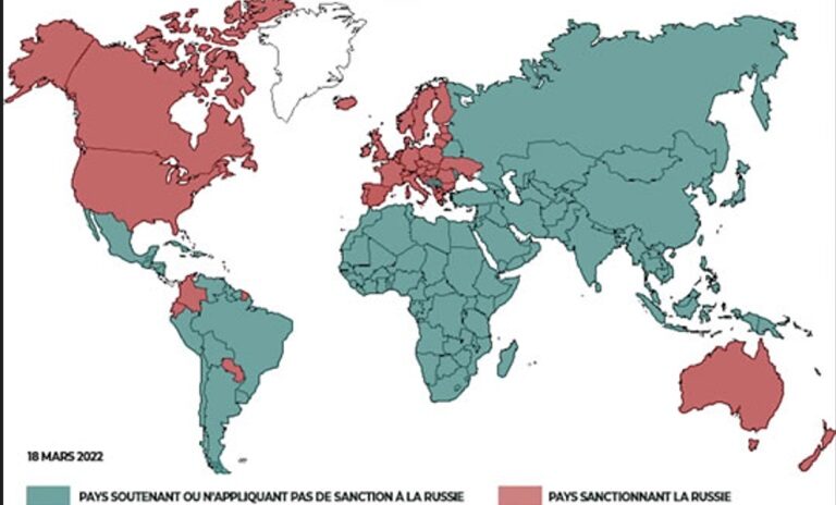 pays soutenant et pas les sanctions contre la russie