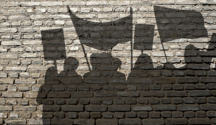 ombres protestation