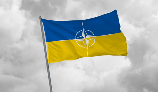drapeau ukraine avec otan