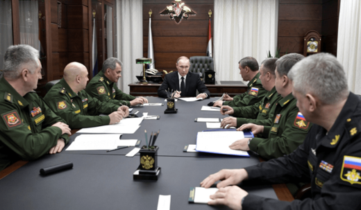poutine et généraux russes