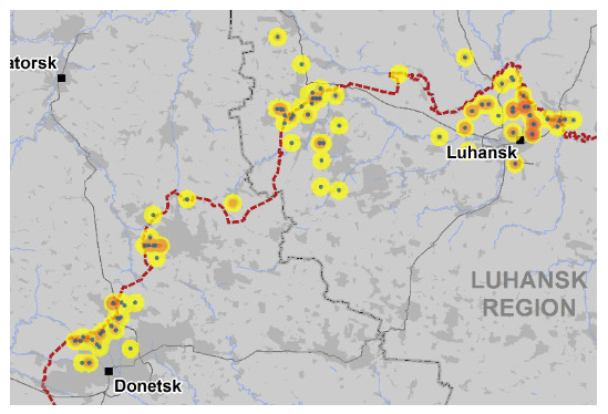 carte luhansk region