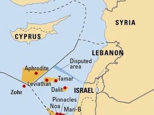 carte israel liban