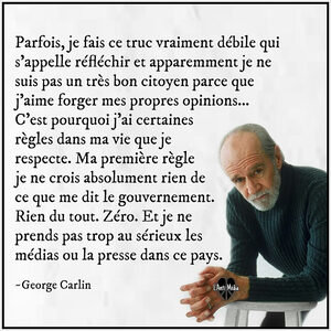 Citation George Carlin