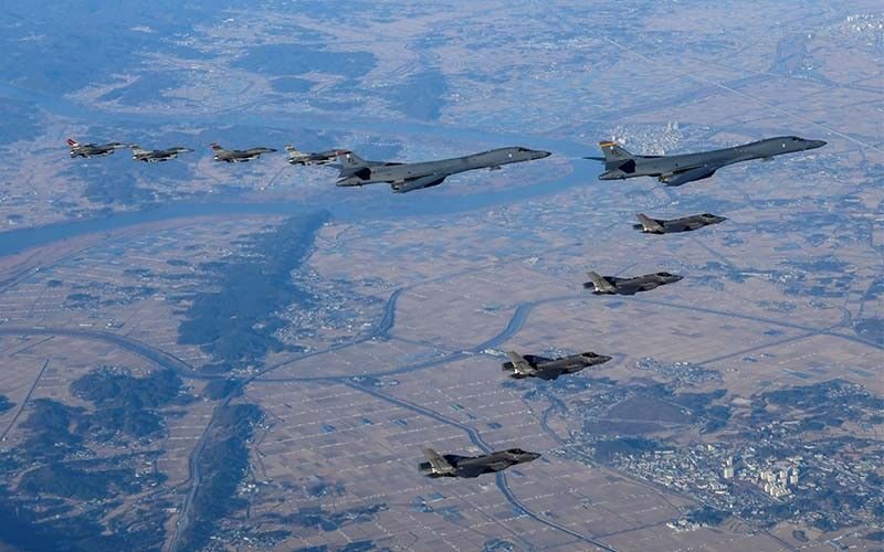 armada de 240 avions de guerre washington et seoul