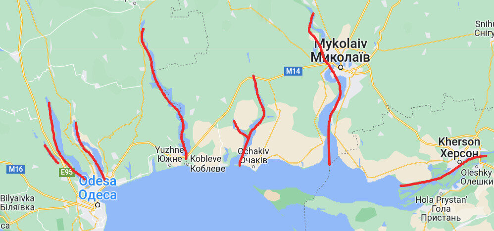 Kherson rivieres ruisseaux