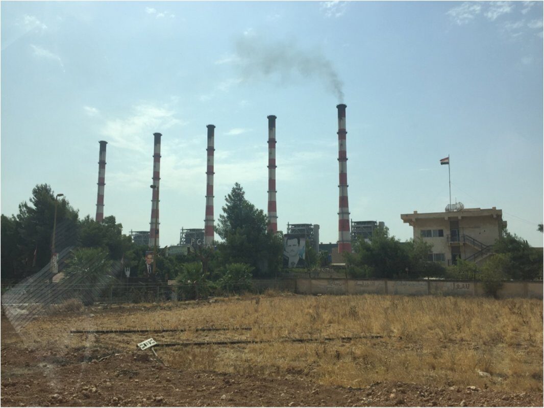Cliquer pour agrandir la centrale électrique d'Alep.