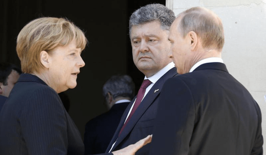 porochenko merkel Poutine