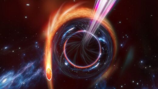 Ce trou noir vorace gobe un demi-Soleil par an et projette ses restes vers la Terre