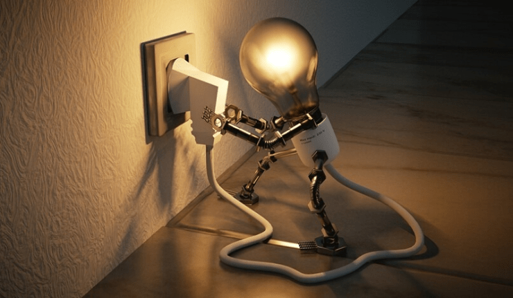 ampoule électrique et prise