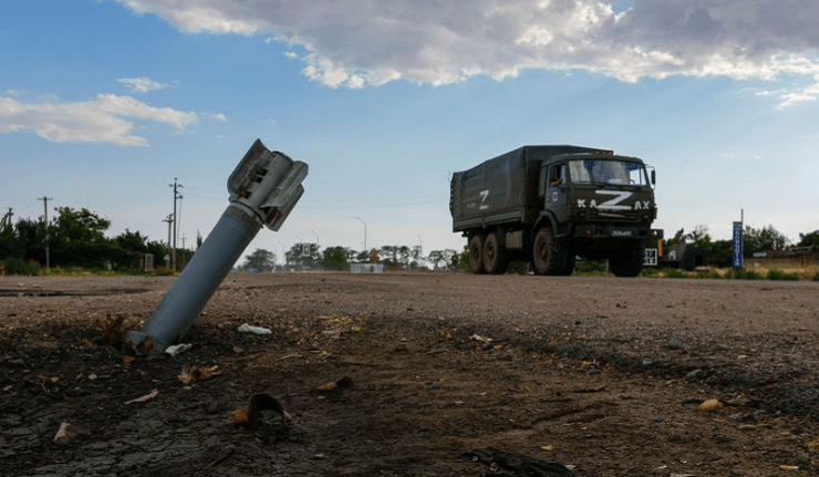 char ukrainine z et missile enfoui