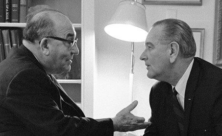 Levi Eshkol et Lyndon Johnson