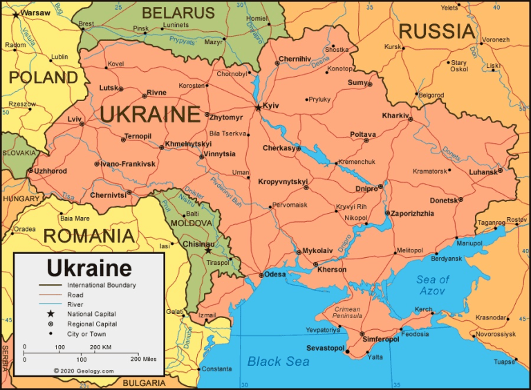 carte ukraine