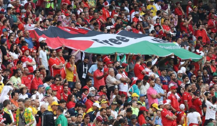 coupe du monde qatar drapeau palestine
