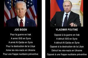 Les guerres selon Biden & Poutine